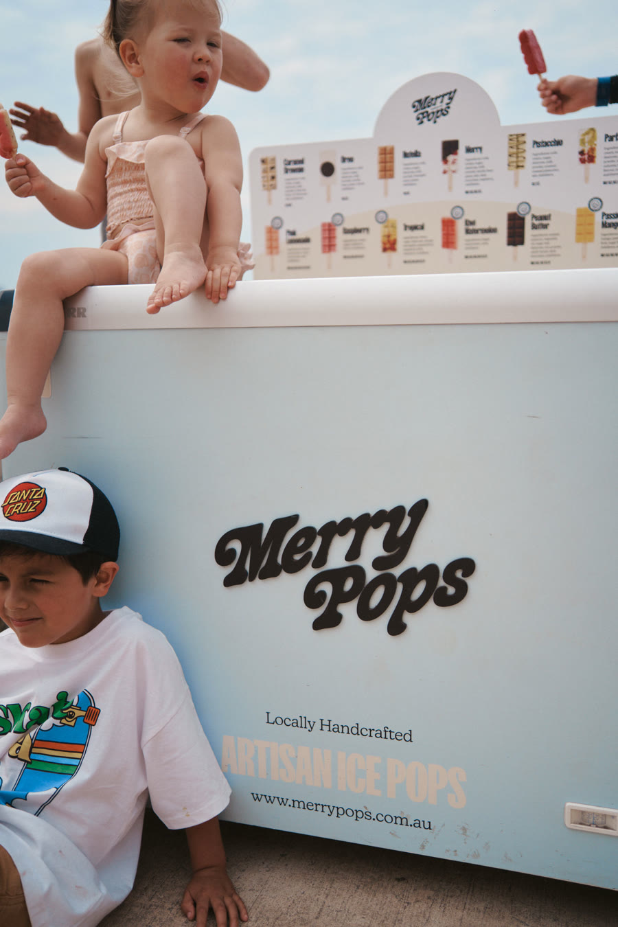 Merry Pops content shoot
